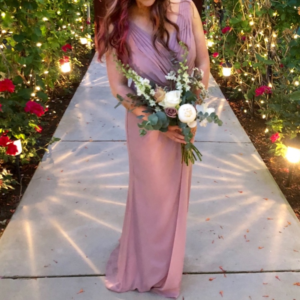 Dusty Rose Bridesmaid Gown